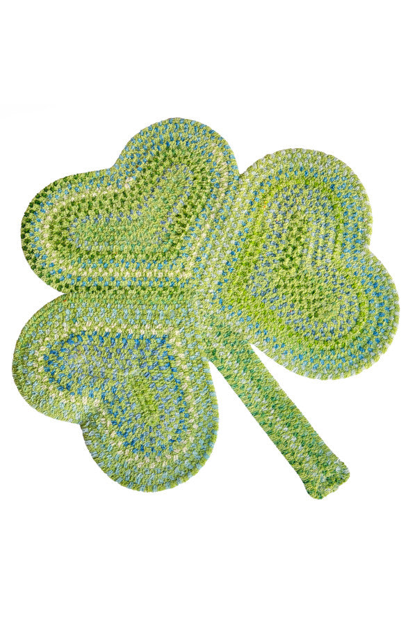 Happy Holidays-St. Patrick's Clover Area Rug