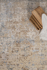 Carrara Beige Blue Area Rug