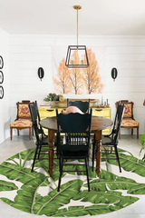 Veranda VR-62 Green Hand-Hooked Polypropylene Area Rug