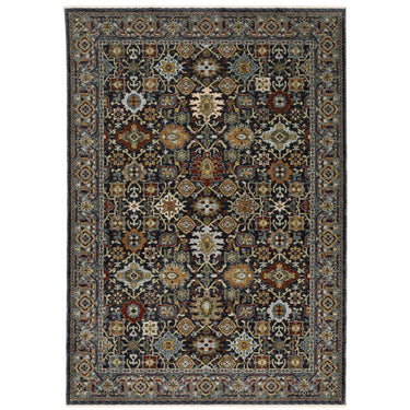 Oriental Weavers Aberdeen 4922D Blue and Multi Oversized Dining Room Rug Polyester Area Rug - 7'10" x 10'10"