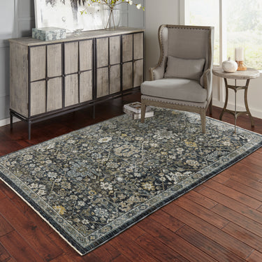 Oriental Weavers Aberdeen 533K1 Blue and Light Blue Large Seating Area Rug Traditional Area Rug - 6'7" x 9'6"