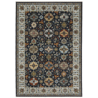 Oriental Weavers Aberdeen 561B1 Blue and Multi Extra Large Room Anchor Traditional Area Rug - 9'10" x 12'10"