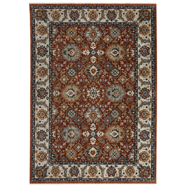 Oriental Weavers Aberdeen 562R1 Red and Ivory Small Entryway Accent Traditional Area Rug - 2' x 3'