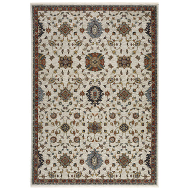 Oriental Weavers Aberdeen 751W1 Ivory and Multi Large Seating Area Rug Polyester Area Rug - 6'7" x 9'6"