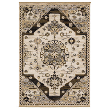 Oriental Weavers Acacia ACA04 Brown and Gray Small Entryway Accent Traditional Area Rug - 2' x 3'