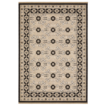 Oriental Weavers Acacia ACA09 Beige and Black Oversized Dining Room Rug Traditional Area Rug - 7'10" x 10'10"