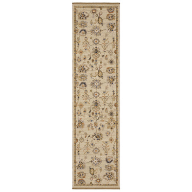 Oriental Weavers Acacia ACA13 Beige and Tan Hallway Runner Traditional Runner Rug - 2'6" x 10'