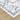 Oriental Weavers Addison ADD02 Ivory and Blue Medium Living Room Rug Polyester Area Rug - 5' x 7'