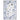 Oriental Weavers Addison ADD05 White and Blue Compact Bedroom Accent Polyester Area Rug - 3'3" x 5'