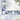 Oriental Weavers Addison ADD05 White and Blue Hallway Runner Traditional Runner Rug - 2' x 7'