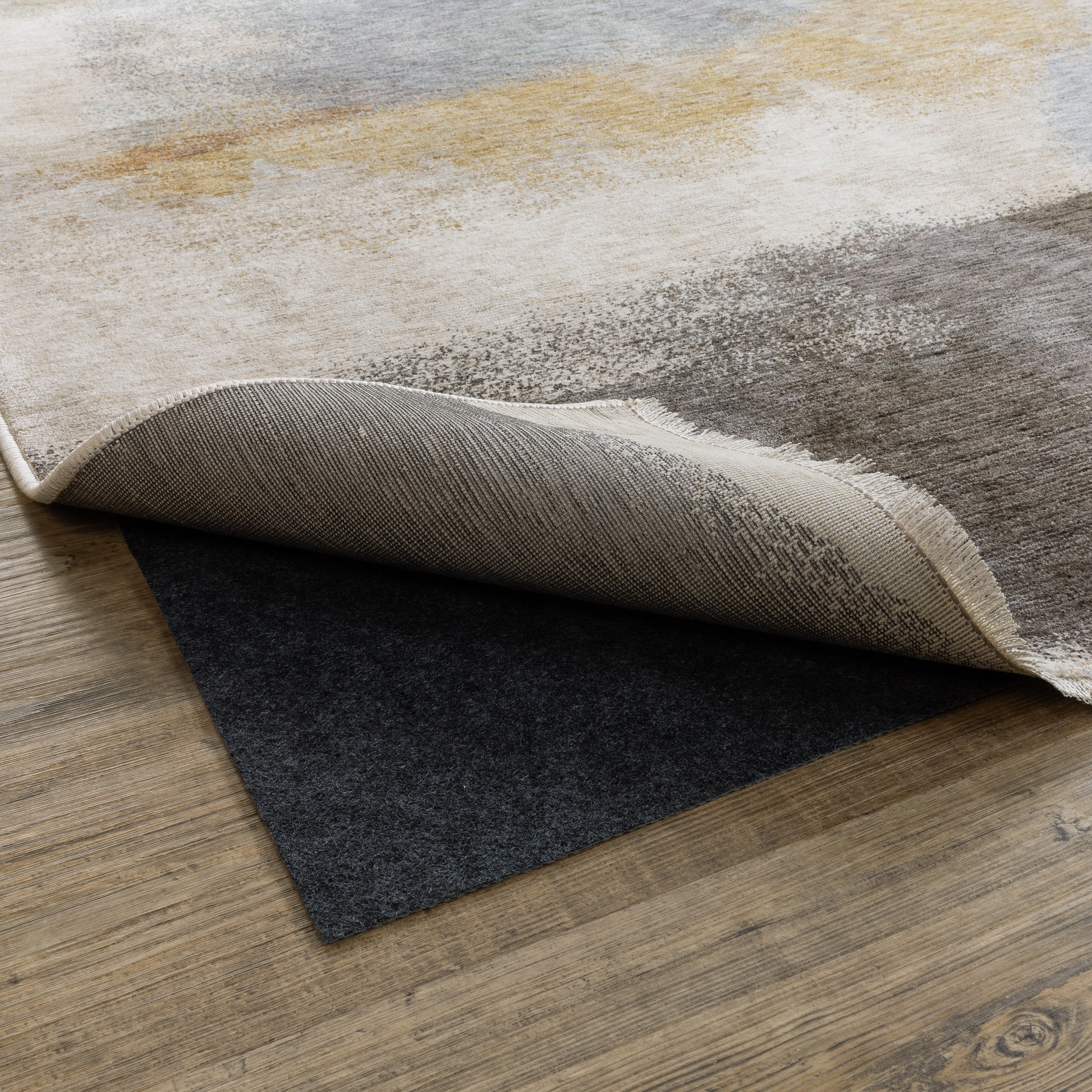Oriental Weavers All Grey Purpose Reversible Rug Pad 0004E Gray Protective Rug Pad Designer Rug Pad - 9'10" x 13'8"