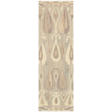 Oriental Weavers Anastasia Grey 68000 Gray and Beige Hallway Runner Abstract Runner Rug - 2'6" x 8'
