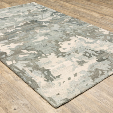 Oriental Weavers Anastasia Grey 68006 Gray and Charcoal Oversized Dining Room Rug Wool Area Rug - 8' x 10'