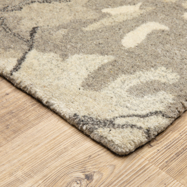 Oriental Weavers Anastasia 68008 Beige and Ivory Hallway Runner Abstract Runner Rug - 2'6