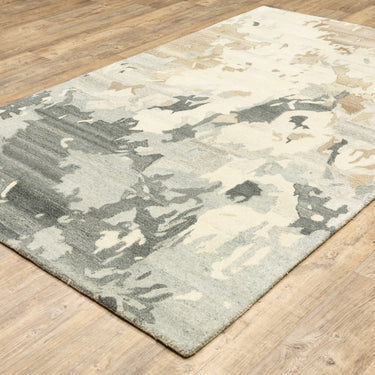 Oriental Weavers Anastasia 68009 Beige and Charcoal Oversized Dining Room Rug Wool Area Rug - 8' x 10'