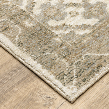 Oriental Weavers Andorra 298C0 Beige and Ivory Hallway Runner Polypropylene Runner Rug - 2'3" x 8'