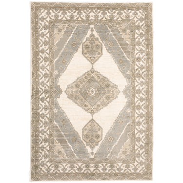 Oriental Weavers Andorra 298C0 Beige and Ivory Large Seating Area Rug Polypropylene Area Rug - 6'7" x 9'6"