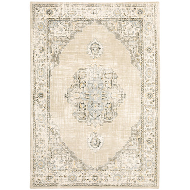Oriental Weavers Andorra 303D0 Beige and Ivory Small Entryway Accent Traditional Area Rug - 1'10" x 3'2"