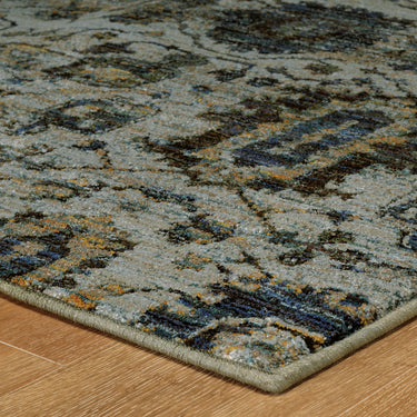 Oriental Weavers Andorra 7120A Blue and Navy Small Entryway Accent Traditional Area Rug - 1'10" x 3'2"