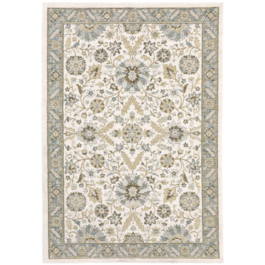Oriental Weavers Andorra 8918I Stone and Ivory Large Seating Area Rug Traditional Area Rug - 6'7" x 9'6"
