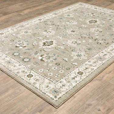Oriental Weavers Andorra 8930L Beige and Ivory Oversized Dining Room Rug Polypropylene Area Rug - 8'6" x 11'7"