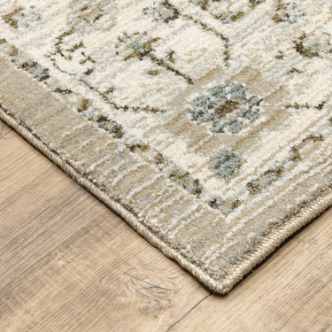 Oriental Weavers Andorra 8930L Beige and Ivory Hallway Runner Traditional Runner Rug - 2'3" x 8'