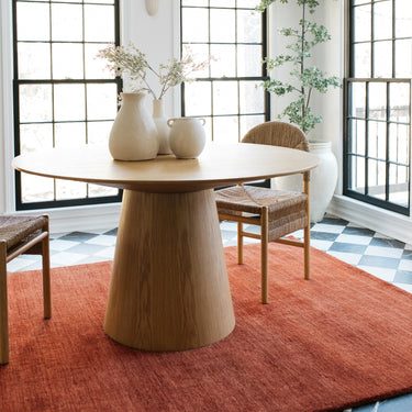 Oriental Weavers Aniston Red 27103 Rust Large Seating Area Rug Solid Area Rug - 6' x 9'