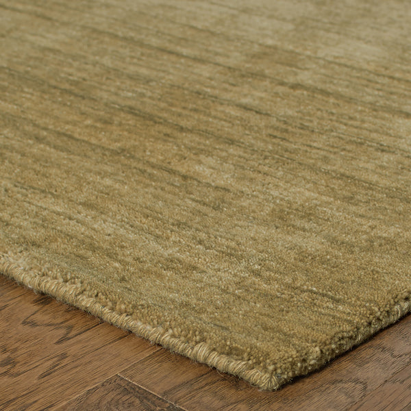 Oriental Weavers Aniston 27110 Gold Medium Living Room Rug Solid Area Rug - 5' x 8' lifestyle