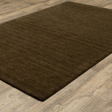 Oriental Weavers Aniston II II 27117 Brown Large Seating Area Rug Solid Area Rug - 6' x 9'