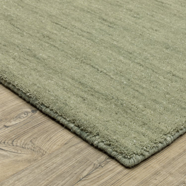 Oriental Weavers Aniston II II 27120 Sage Green Hallway Runner Wool Runner Rug - 2'6" x 8'
