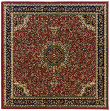 Oriental Weavers Ariana 116R3 Red and Blue Square Room Accent Polypropylene Square Rug - 8' Square