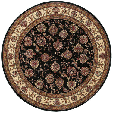 Oriental Weavers Ariana 117D3 Brown and Ivory Round Accent Medallion Round Rug - 6' Round