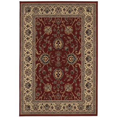 Oriental Weavers Ariana Red Medium Living Room Rug Traditional Area Rug - 5'3" x 7'9"