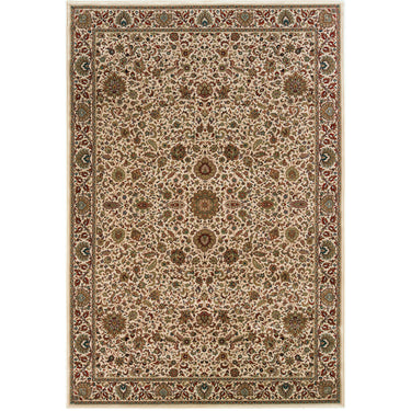 Oriental Weavers Ariana 172W3 Ivory and Green Compact Bedroom Accent Polypropylene Area Rug - 4' x 6'