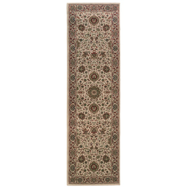 Oriental Weavers Ariana 172W3 Ivory and Green Hallway Runner Medallion Runner Rug - 2'7" x 9'4"