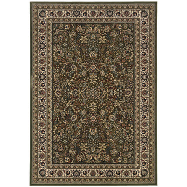 Oriental Weavers Ariana 213G8 Green and Ivory Square Room Accent Traditional Square Rug - 8' Square