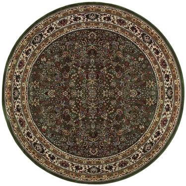 Oriental Weavers Ariana 213G8 Green and Ivory Round Accent Traditional Round Rug - 8' Round