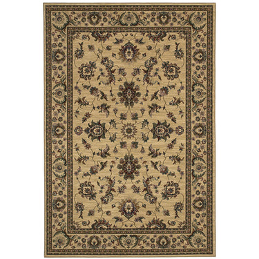 Oriental Weavers Ariana 311I3 Ivory and Green Oversized Dining Room Rug Medallion Area Rug - 7'10" x 11'