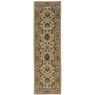 Oriental Weavers Ariana 311I3 Ivory and Green Hallway Runner Medallion Runner Rug - 2'3" x 7'9"