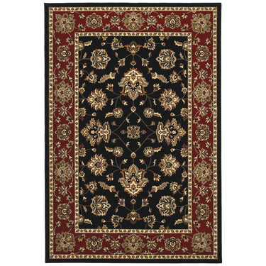 Oriental Weavers Ariana 623M3 Black and Red Compact Bedroom Accent Traditional Area Rug - 4' x 6'