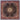 Oriental Weavers Ariana 095B3 Blue and Red Square Room Accent Medallion Square Rug - 8' Square