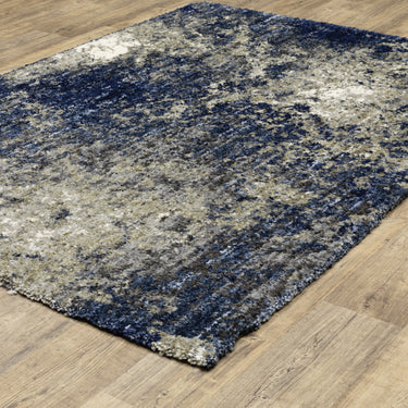 Oriental Weavers Aspen 2060L Blue and Gray Large Seating Area Rug Abstract Area Rug - 6'7" x 9'6"