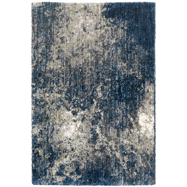 Oriental Weavers Aspen 2060L Blue and Gray Large Seating Area Rug Abstract Area Rug - 6'7" x 9'6"