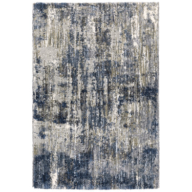 Oriental Weavers Aspen Grey 2061L Gray and Blue Oversized Dining Room Rug Polyester Area Rug - 7'10" x 10'10"