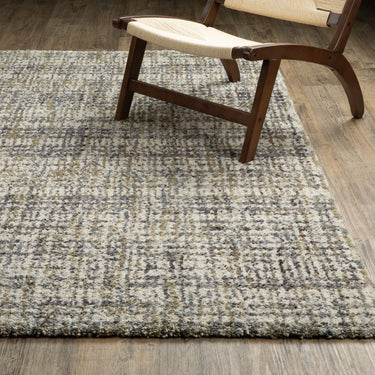 Oriental Weavers Aspen 2877B Ivory and Gold Hallway Runner Polyester Runner Rug - 2'3" x 7'6"