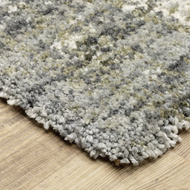 Oriental Weavers Aspen Grey 530J9 Gray and Ivory Hallway Runner Abstract Runner Rug - 2'3" x 7'6"