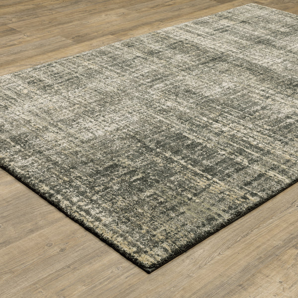 Oriental Weavers Astor Black 2541M Charcoal and Beige Extra Large Room Anchor Polypropylene Area Rug - 9'10