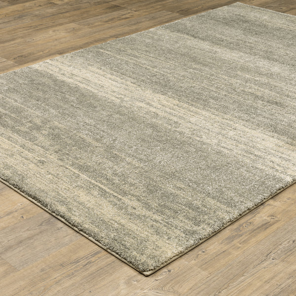 Oriental Weavers Astor Grey 5572E Gray and Beige Oversized Dining Room Rug Abstract Area Rug - 7'10
