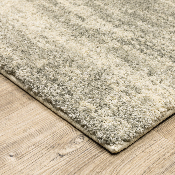 Oriental Weavers Astor Grey 5572E Gray and Beige Hallway Runner Modern Runner Rug - 2'3