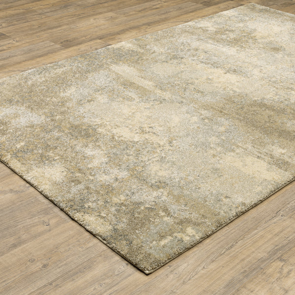 Oriental Weavers Astor 8322J Gold and Beige Medium Living Room Rug Polypropylene Area Rug - 5'3